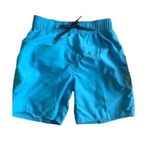 Burnside Shorts Blue Swim Trunks Bathing Suit Pockets Casual Logo- S